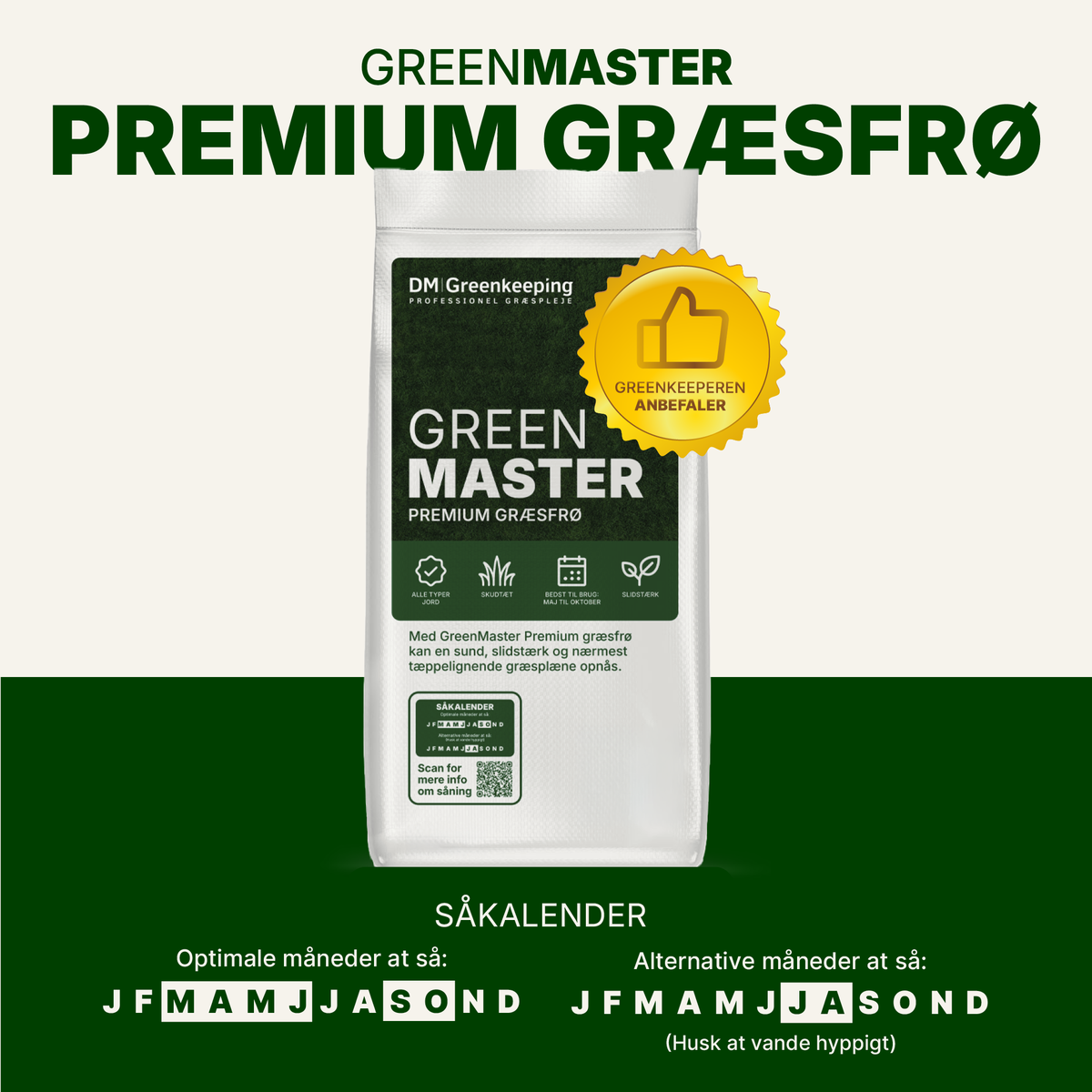 GreenMaster Premium græsfrø (15 kg.)