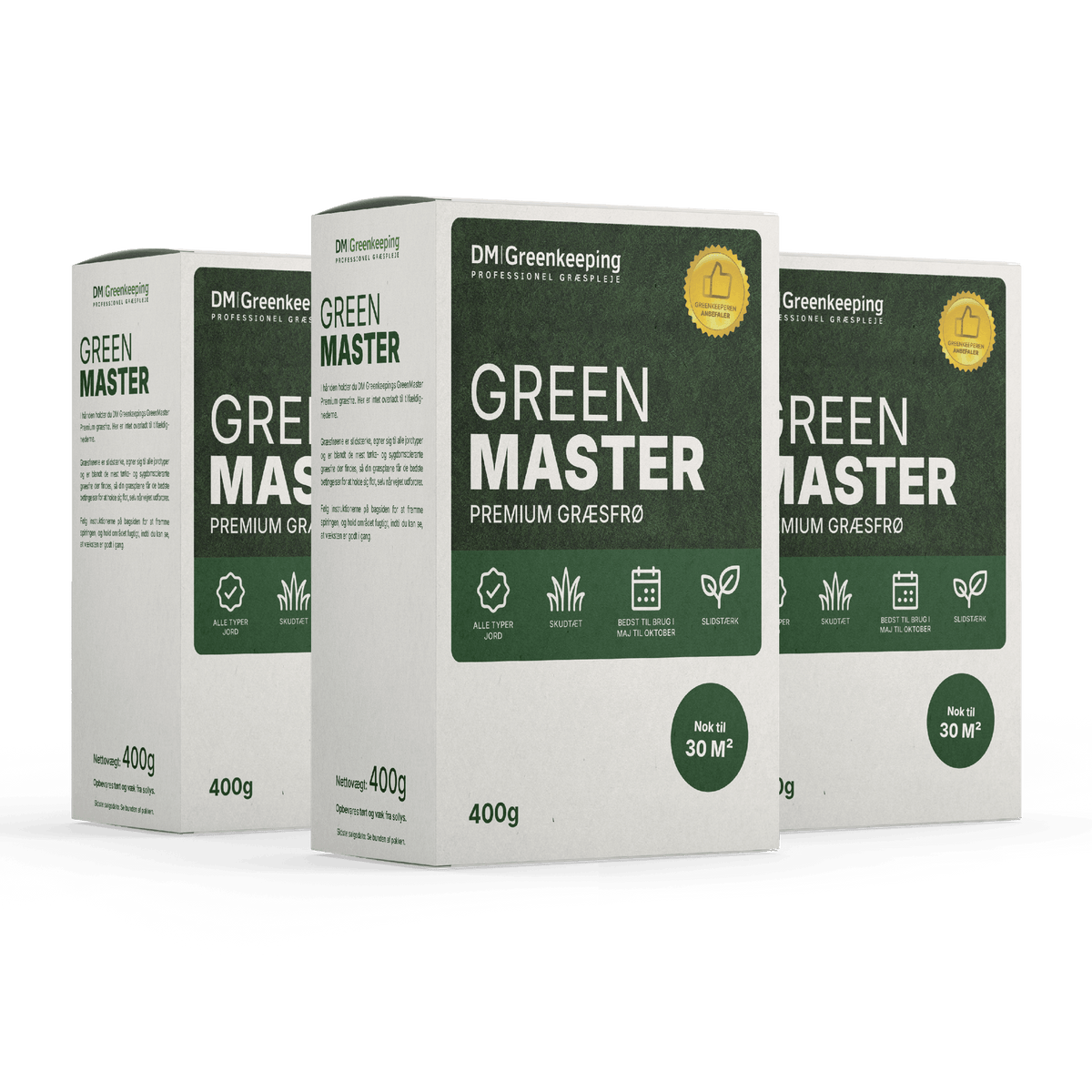 GreenMaster Premium græsfrø (3 x 400 g.)